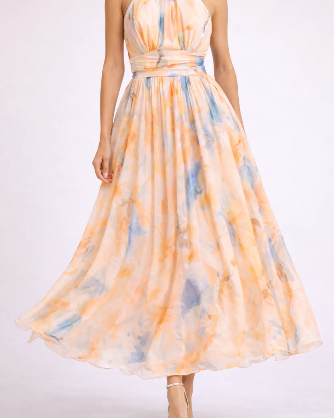 ELEGANTE MAXIJURK MET HALTERNEK VOOR VROUWEN