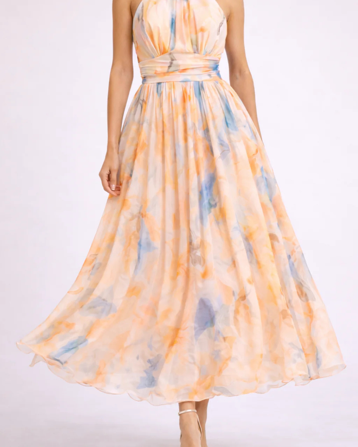 ELEGANTE MAXIJURK MET HALTERNEK VOOR VROUWEN
