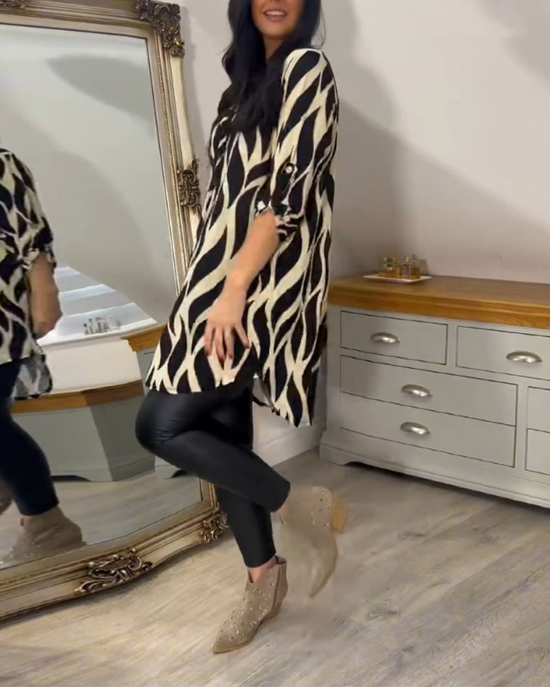 CHIQUE GEDRUKT BLOUSE VOOR VROUWEN