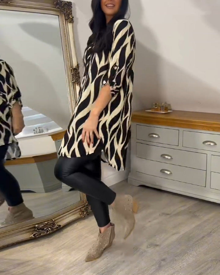 CHIQUE GEDRUKT BLOUSE VOOR VROUWEN
