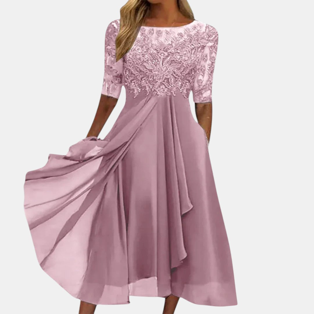ELEGANTE KANTEN JURK VOOR VROUWEN