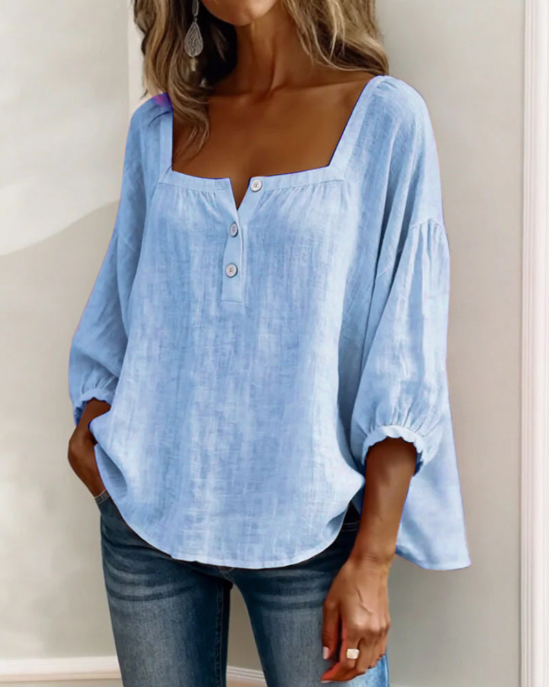 LINNEN BLOUSE VOOR VROUWEN
