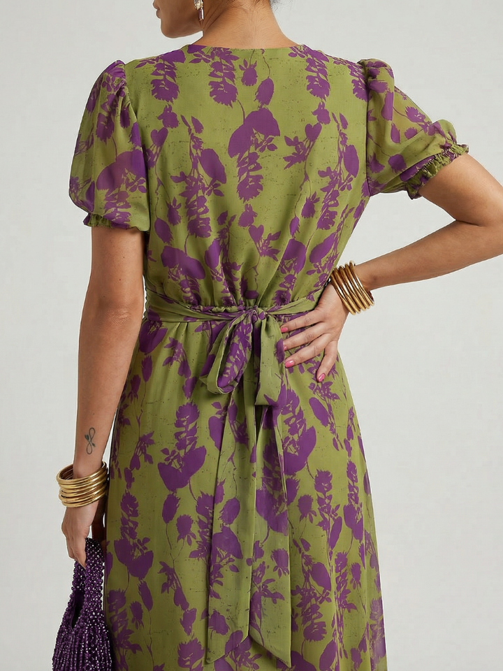 CHIQUE MIDI FLORELE JURK VOOR VROUWEN