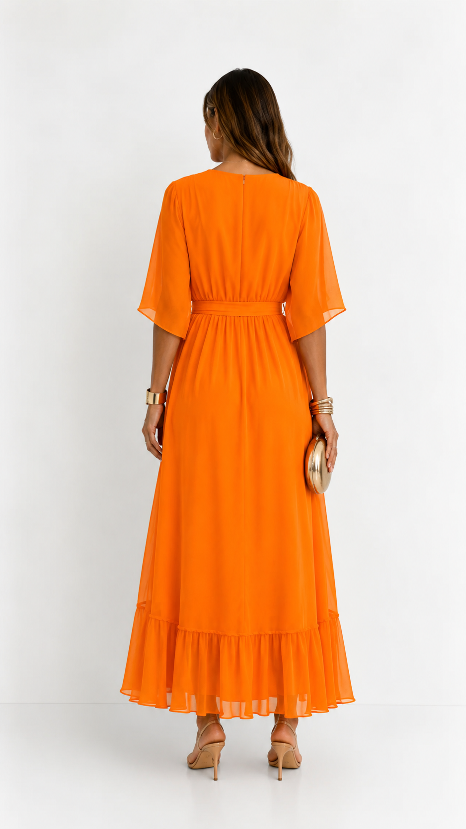 VOUWJURK VAN CHIFFON VOOR VROUWEN