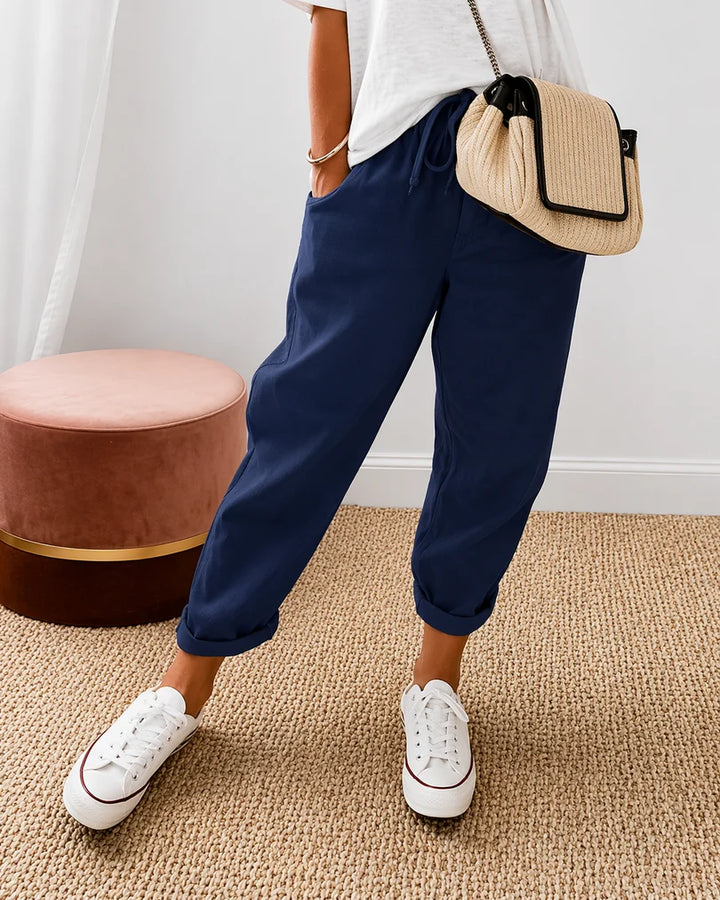 ONTSPANNEN LINNEN BROEK VOOR VROUWEN