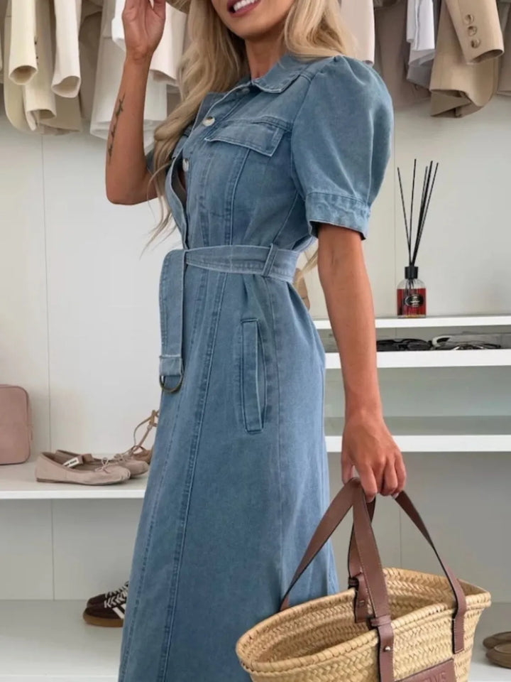 DENIM SHIRTJURK VOOR VROUWEN
