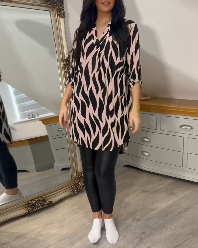 CHIQUE GEDRUKT BLOUSE VOOR VROUWEN