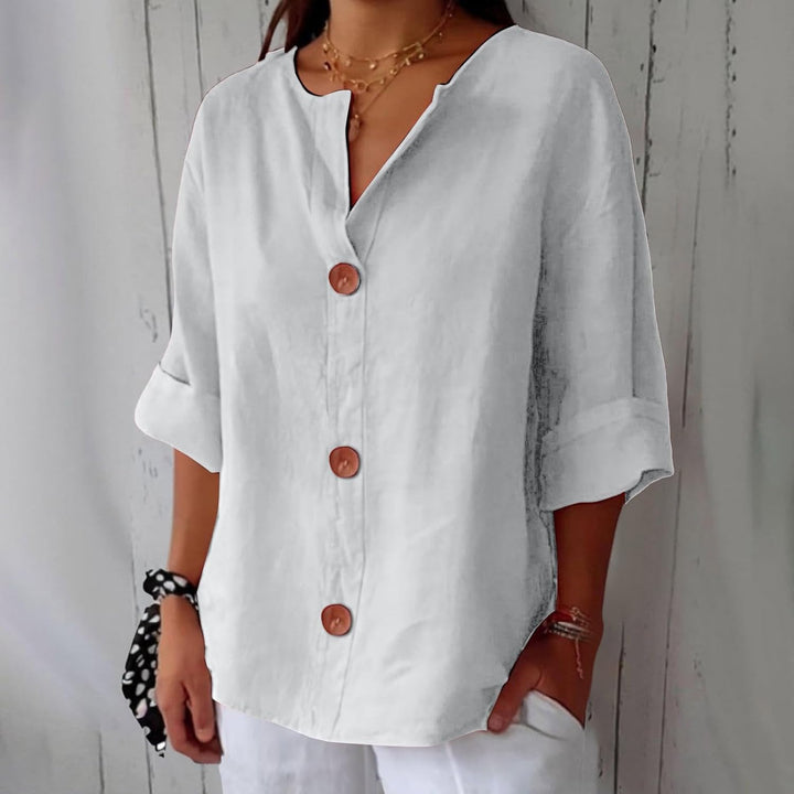 SHIRT MET V-HALS VOOR VROUWEN