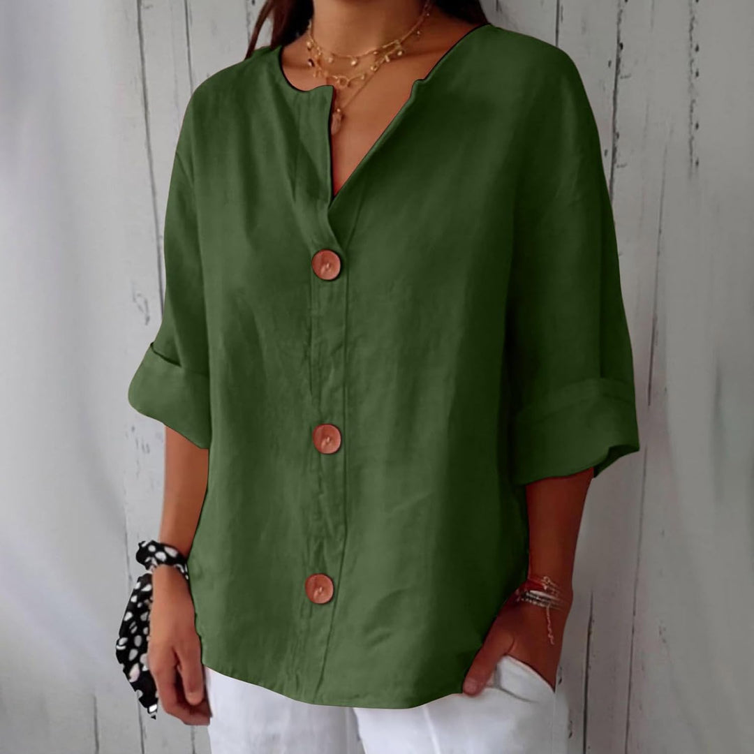 SHIRT MET V-HALS VOOR VROUWEN