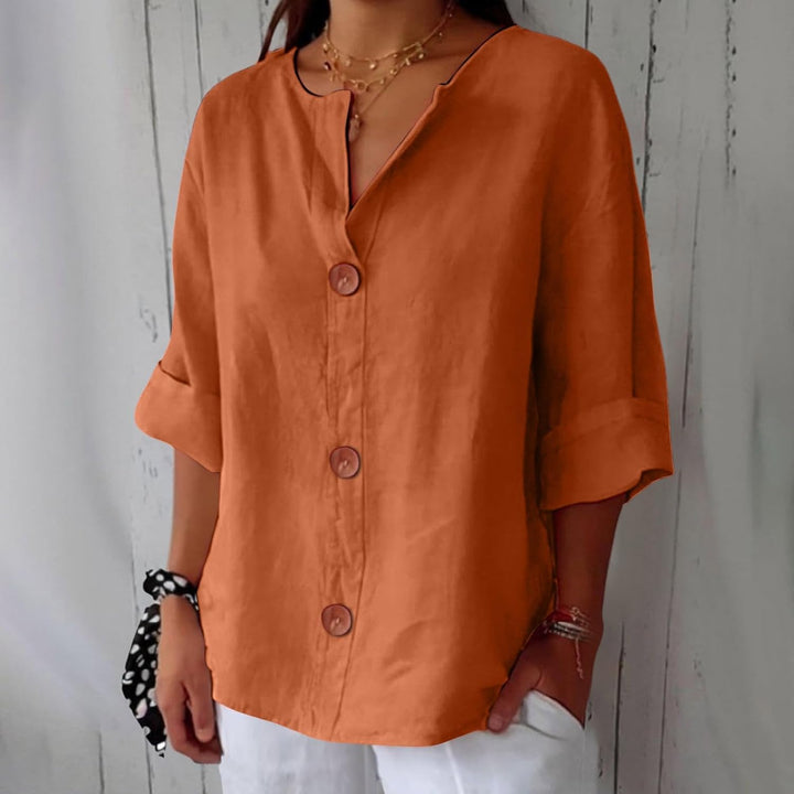 SHIRT MET V-HALS VOOR VROUWEN