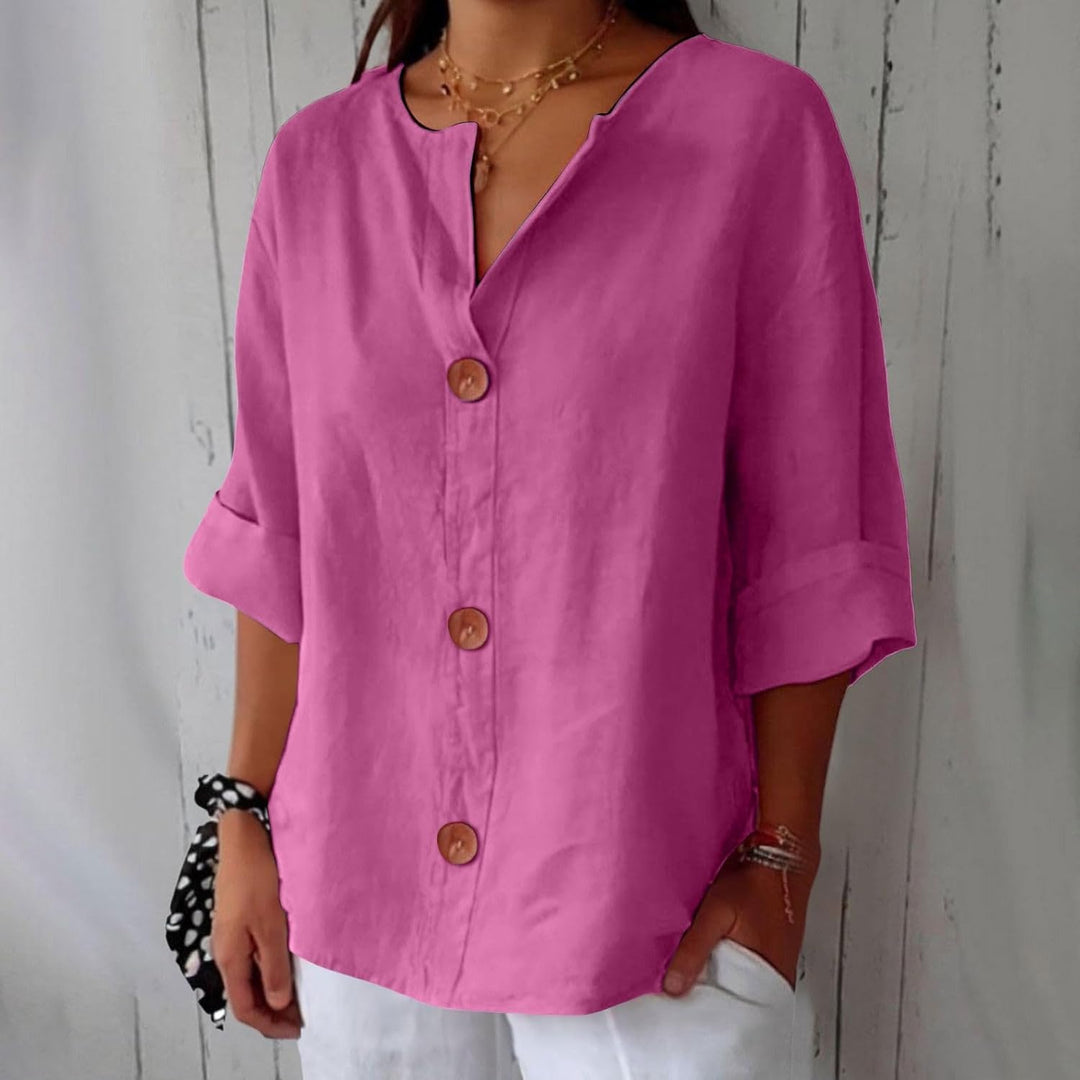 SHIRT MET V-HALS VOOR VROUWEN