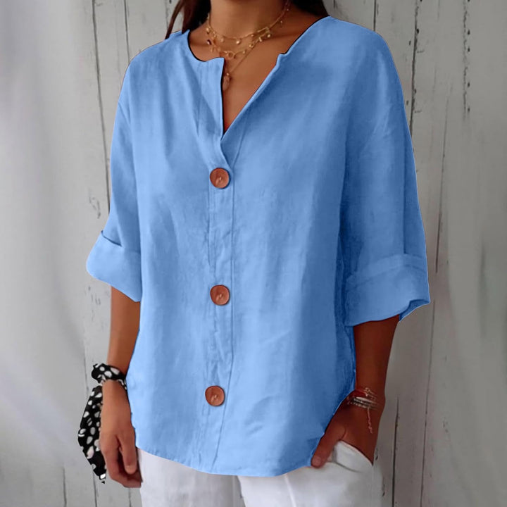 SHIRT MET V-HALS VOOR VROUWEN