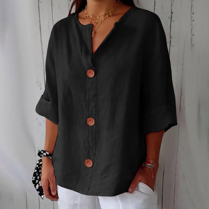 SHIRT MET V-HALS VOOR VROUWEN
