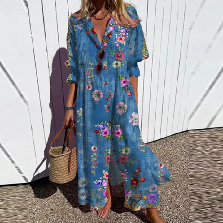 MAXI-JURK MET PRINT VOOR VROUWEN