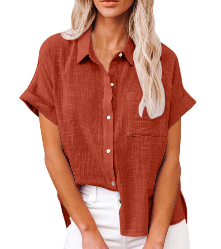 BLOUSE VAN LINNEN VOOR VROUWEN