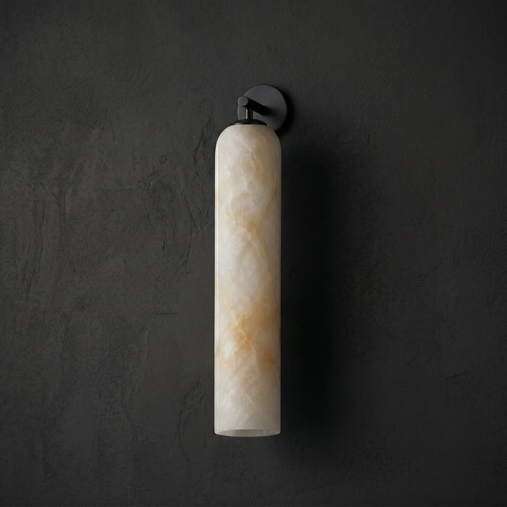 Tube Alabaster Wall Sconce