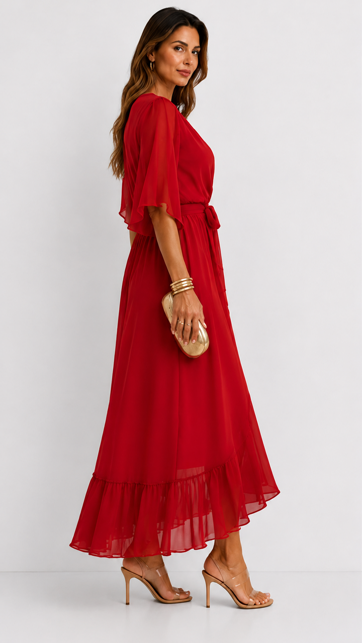 VOUWJURK VAN CHIFFON VOOR VROUWEN