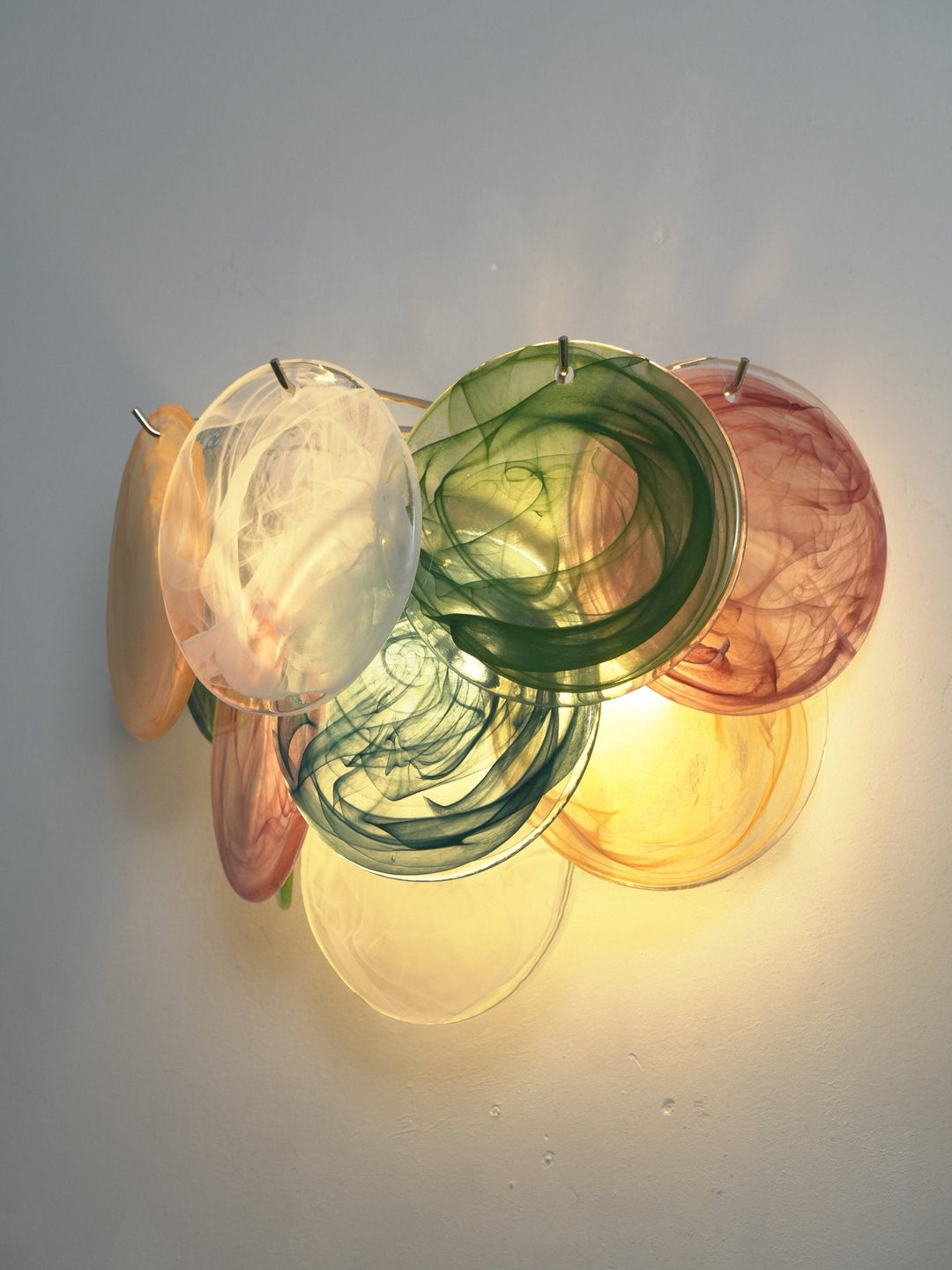 Lunaria Disc Glass Wall Lamp