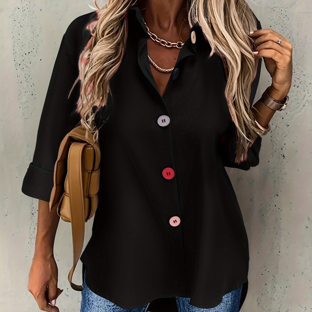 CHIQUE BLOUSE MET KNOPEN VOOR VROUWEN