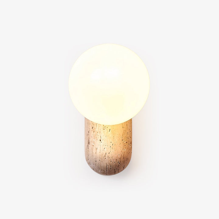 Travertine Pebble Wall Light