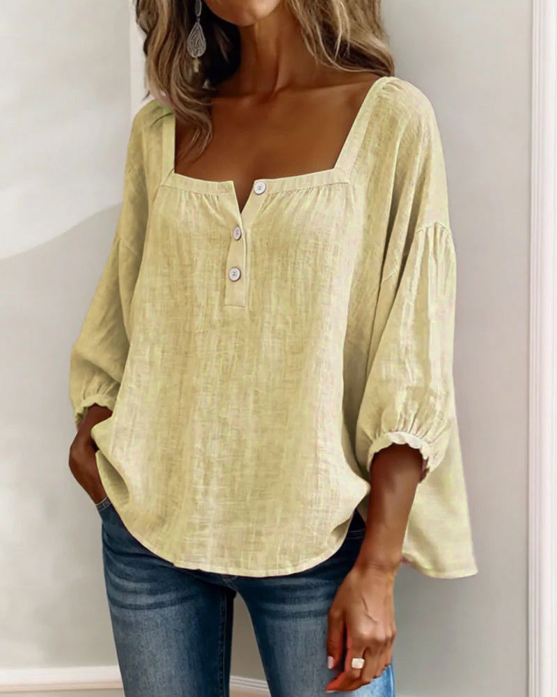 LINNEN BLOUSE VOOR VROUWEN