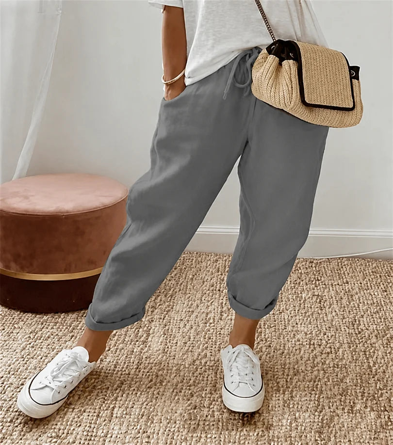 ONTSPANNEN LINNEN BROEK VOOR VROUWEN
