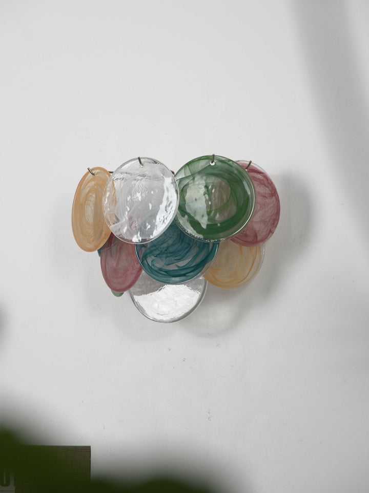 Lunaria Disc Glass Wall Lamp
