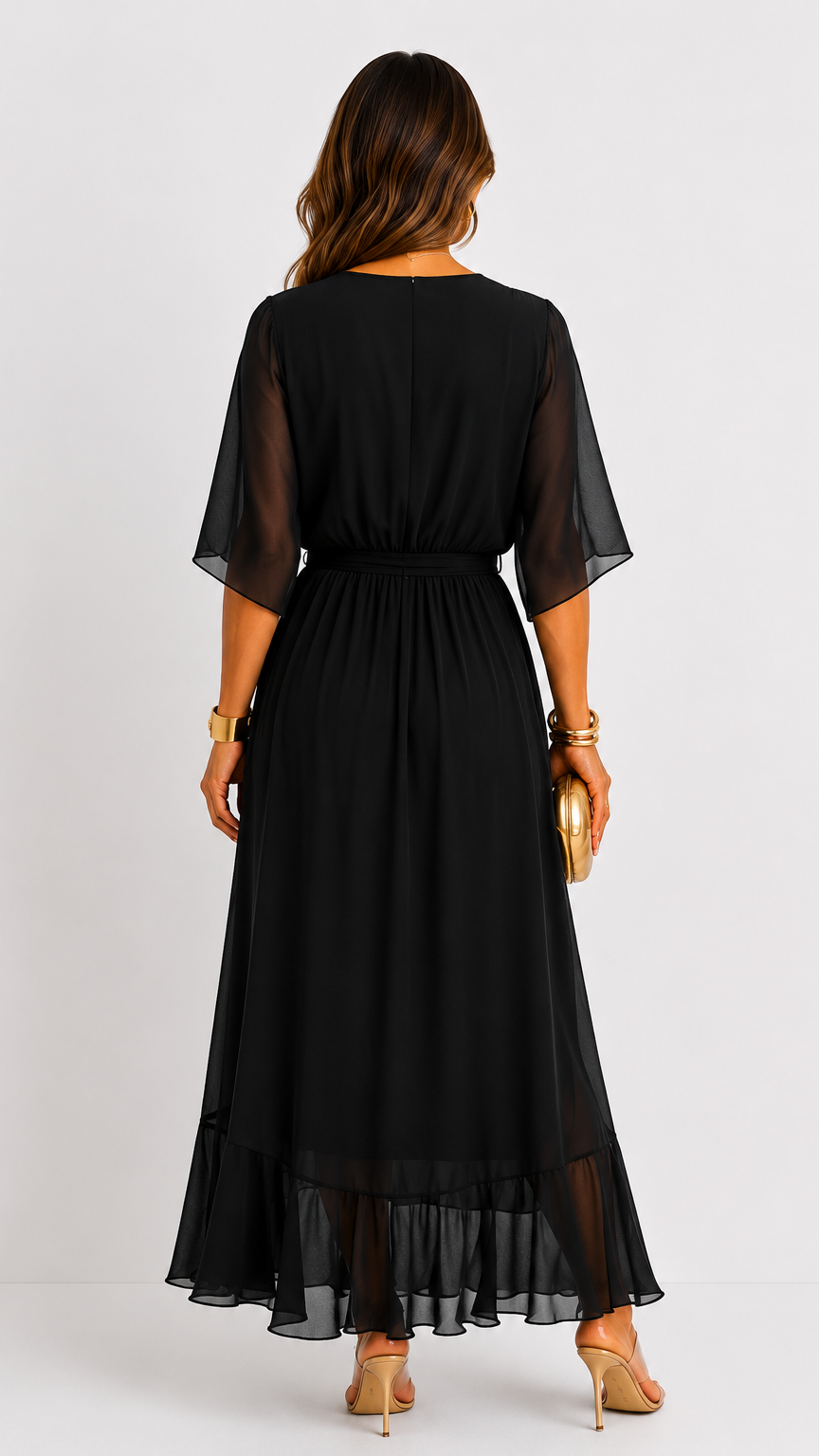 VOUWJURK VAN CHIFFON VOOR VROUWEN