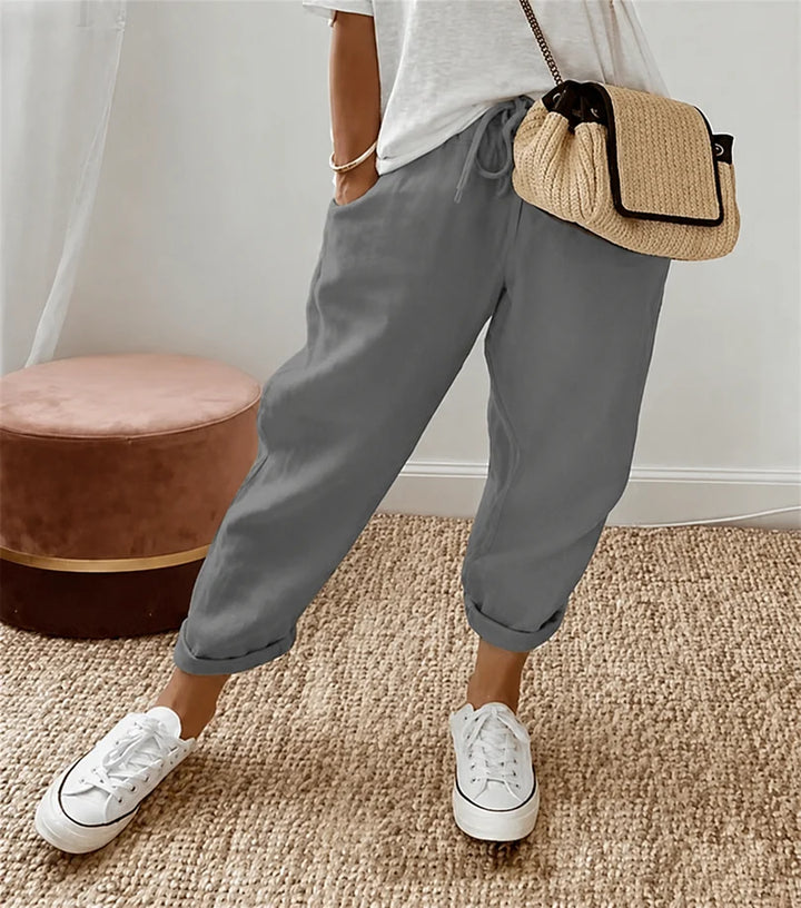 ONTSPANNEN LINNEN BROEK VOOR VROUWEN