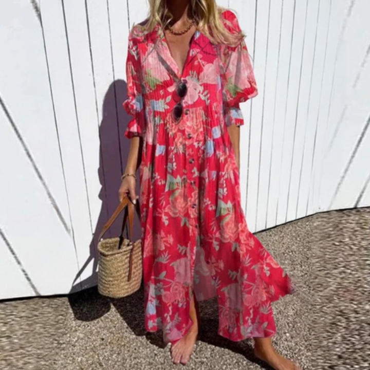 MAXI-JURK MET PRINT VOOR VROUWEN