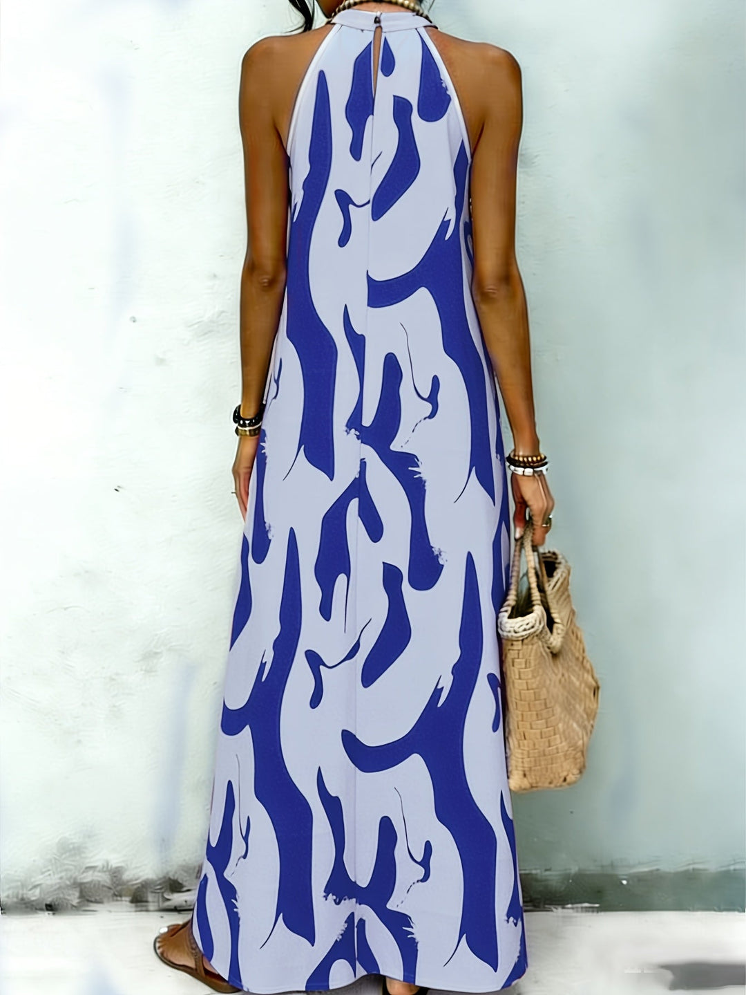 MAXI HALTERJURK CHIC VOOR VROUWEN