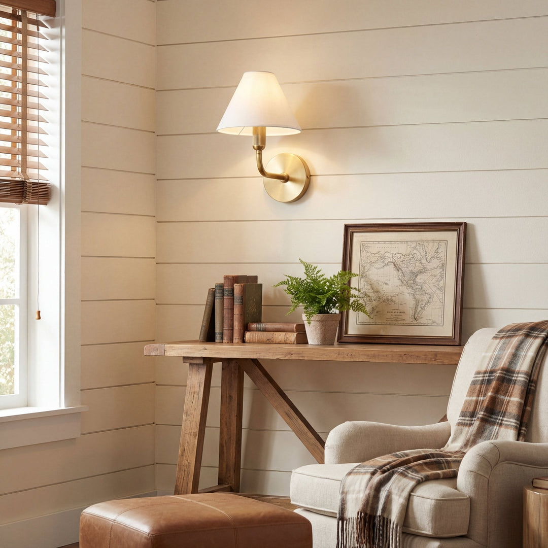 Clara Brass Wall Sconce