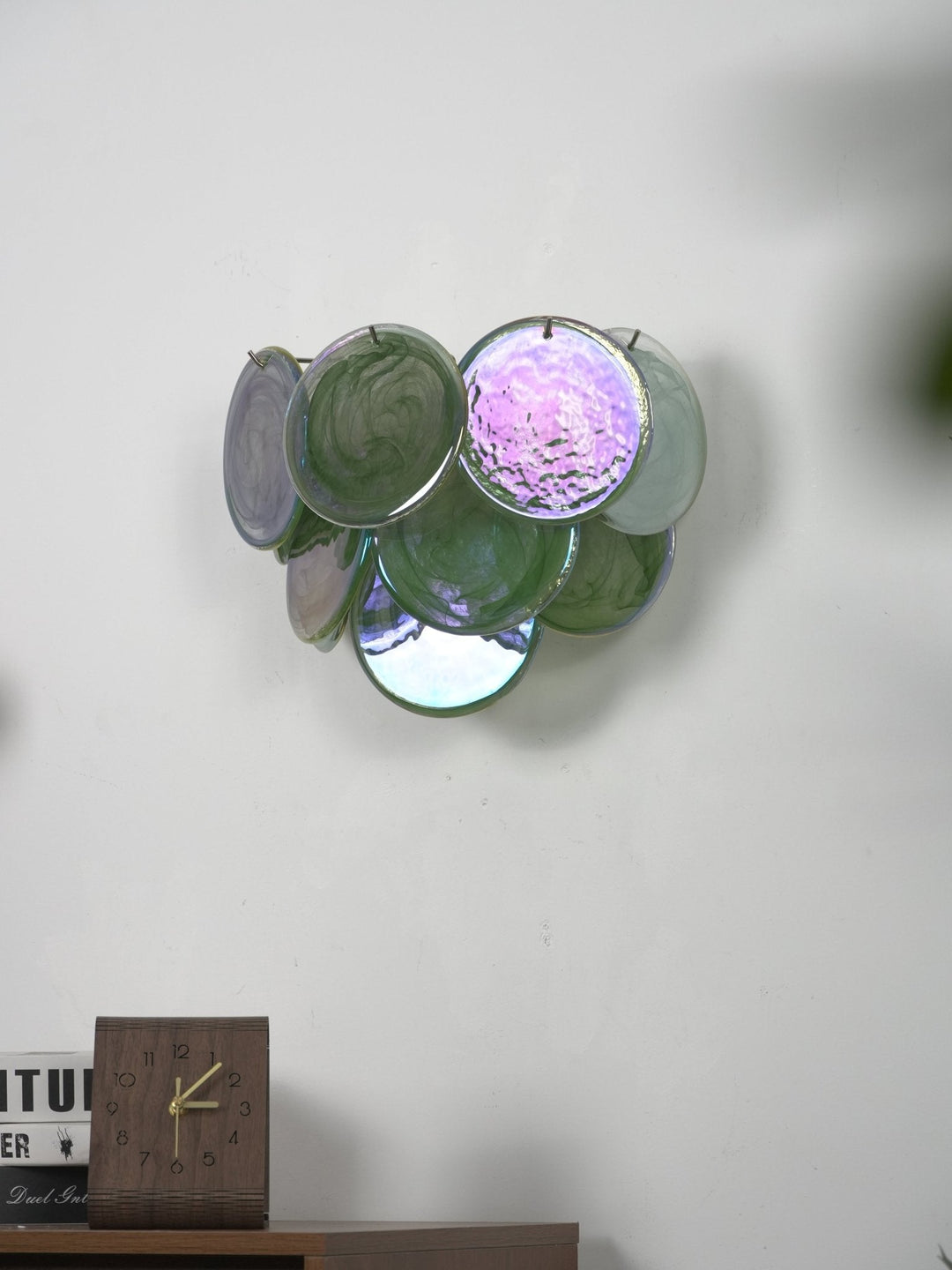Lunaria Disc Glass Wall Lamp