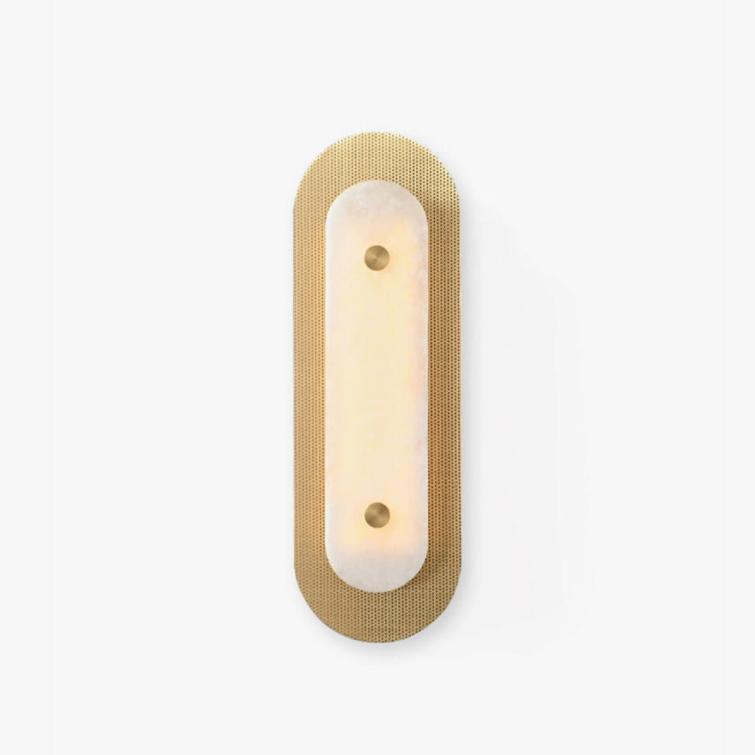 Aurelia Perforated Alabaster Wall Sconce