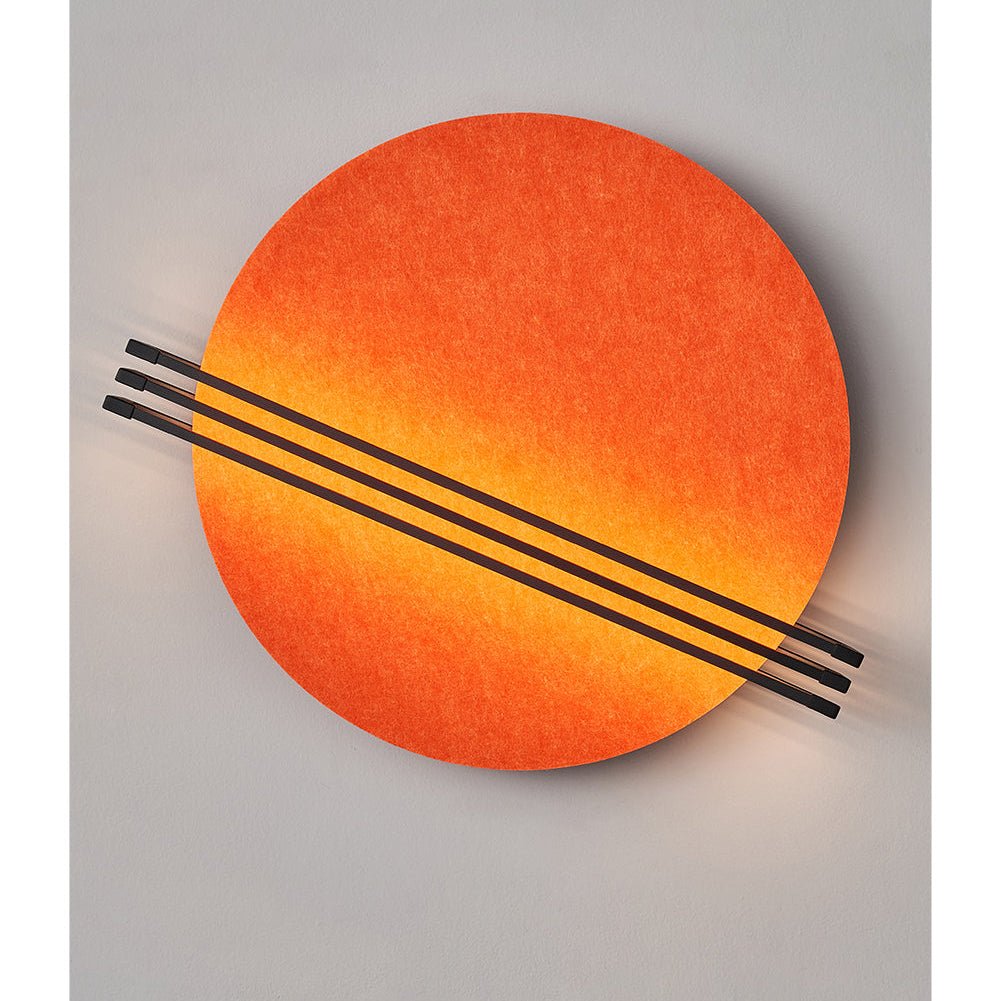 Abstract Sunrise Felt Wall Sconce