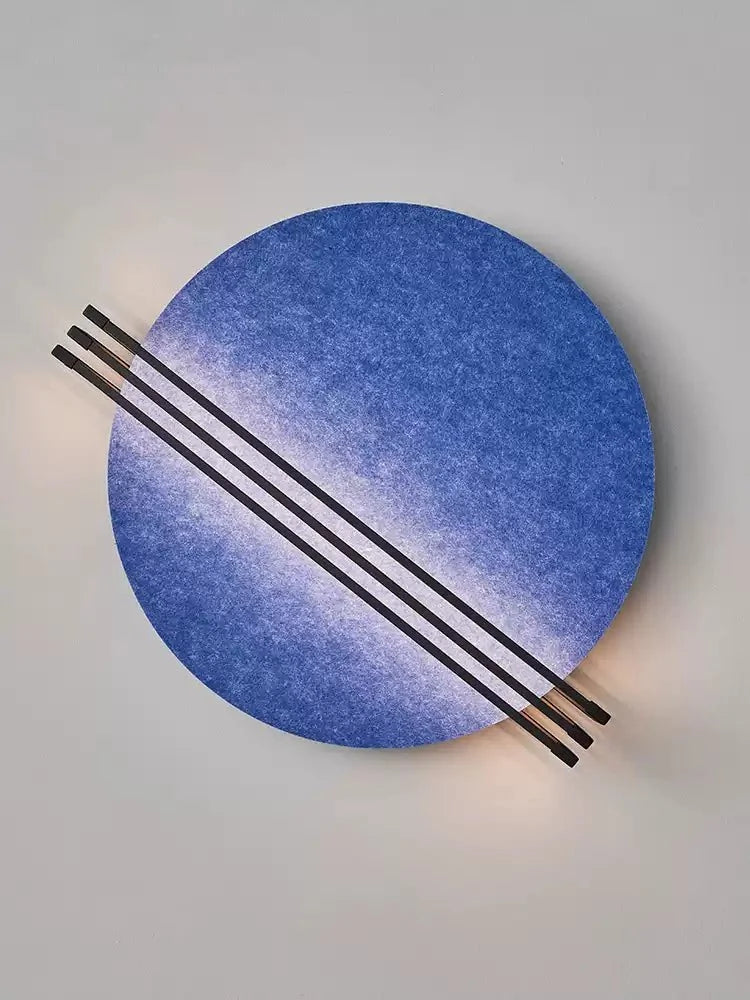 Abstract Sunrise Felt Wall Sconce