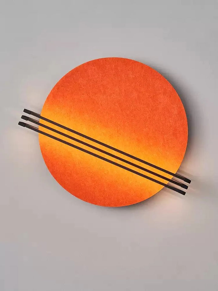 Abstract Sunrise Felt Wall Sconce