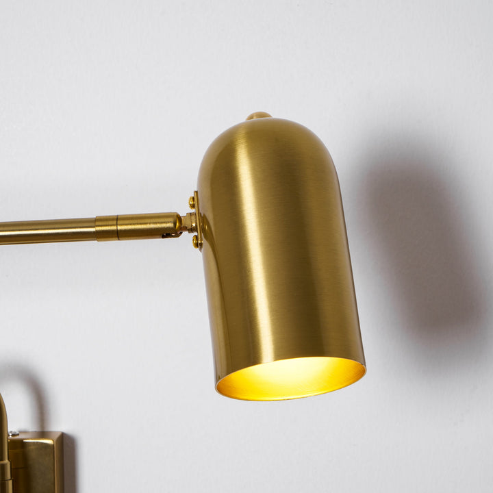 Adjustable Arm Plug In Wall Lamp
