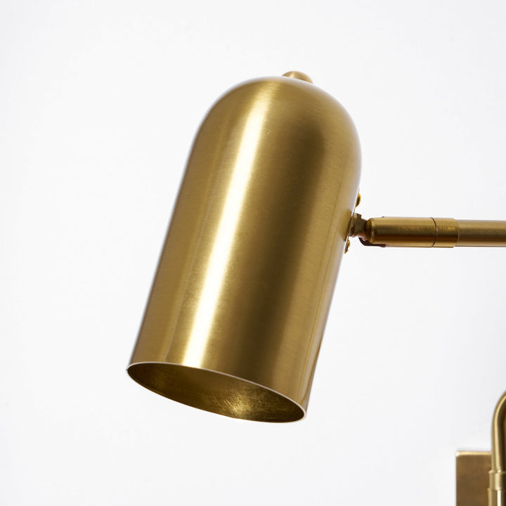 Adjustable Arm Plug In Wall Lamp
