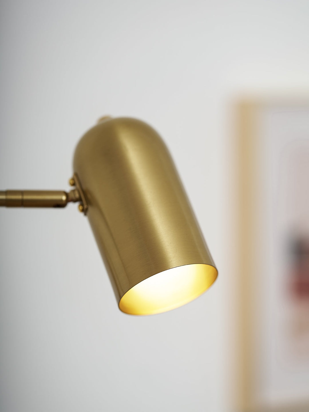 Adjustable Arm Plug In Wall Lamp
