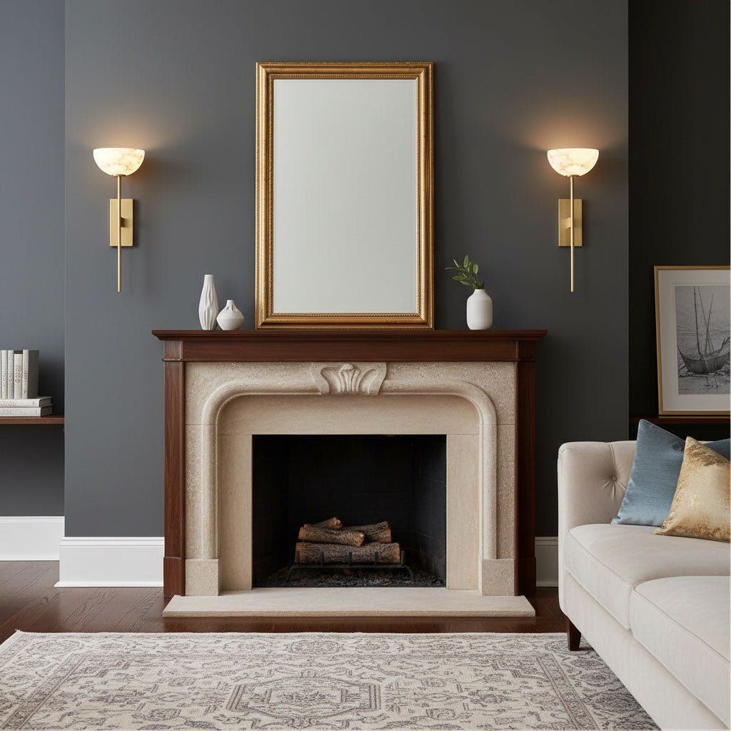 Alabaster Cup Wall Lamp