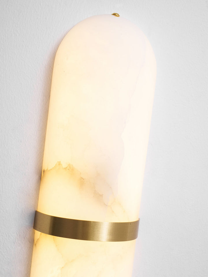 Alabaster Pill Wall Light