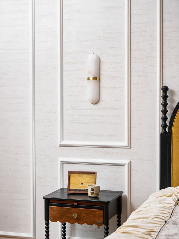Alabaster Pill Wall Light