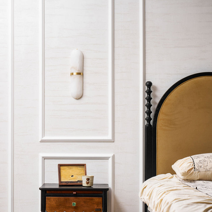 Alabaster Pill Wall Light