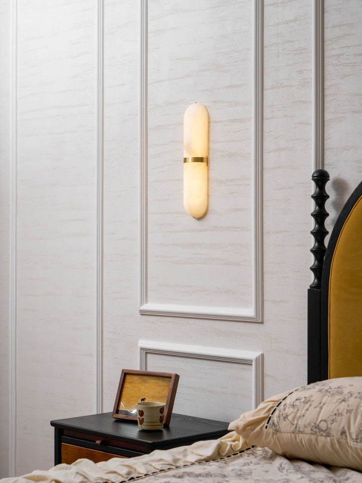 Alabaster Pill Wall Light