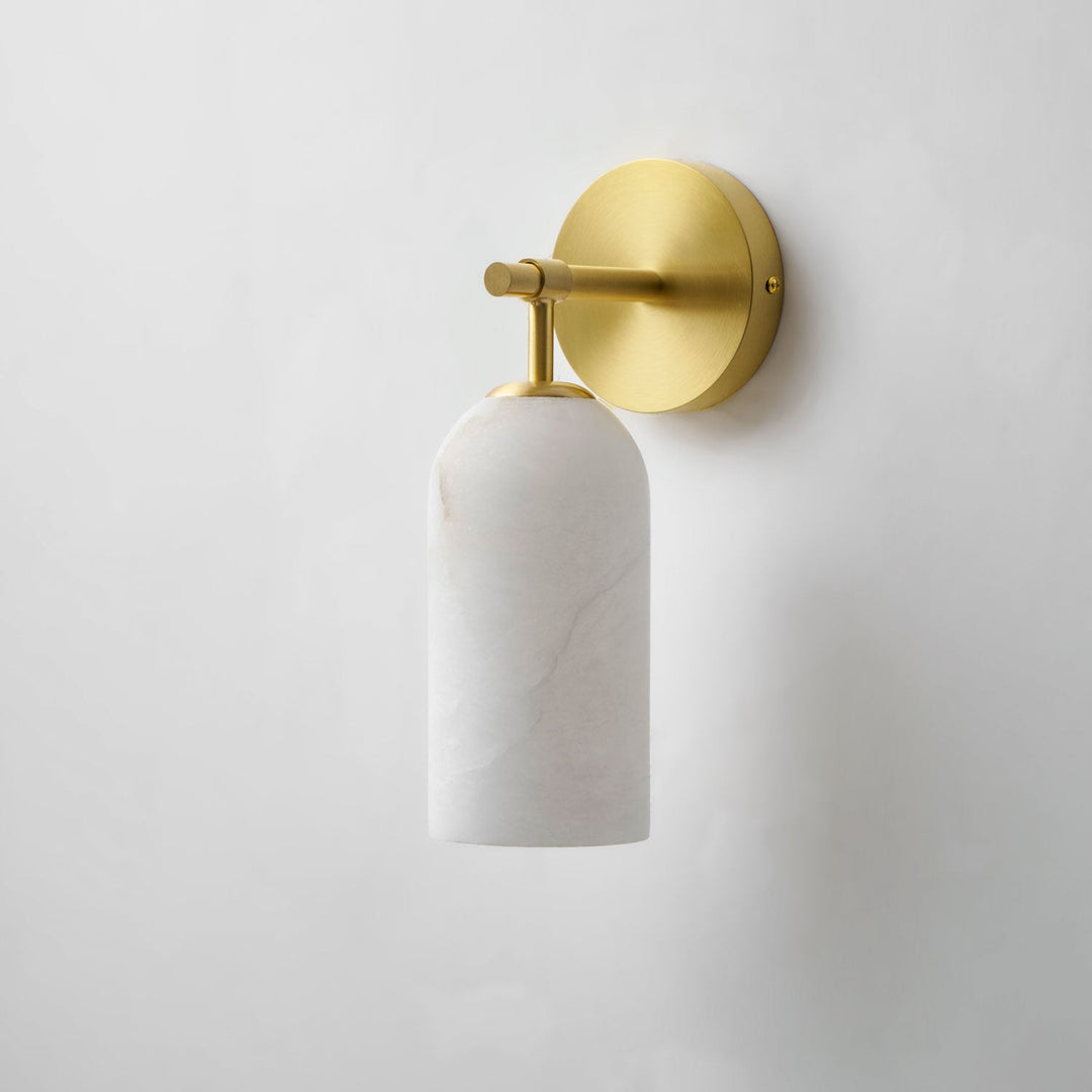 Pillar Alabaster Wall Sconce