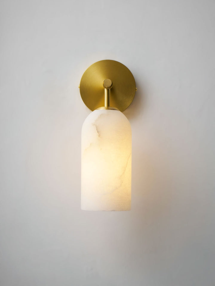 Pillar Alabaster Wall Sconce