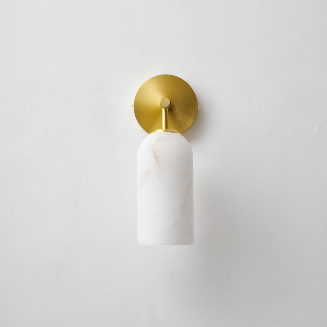 Pillar Alabaster Wall Sconce