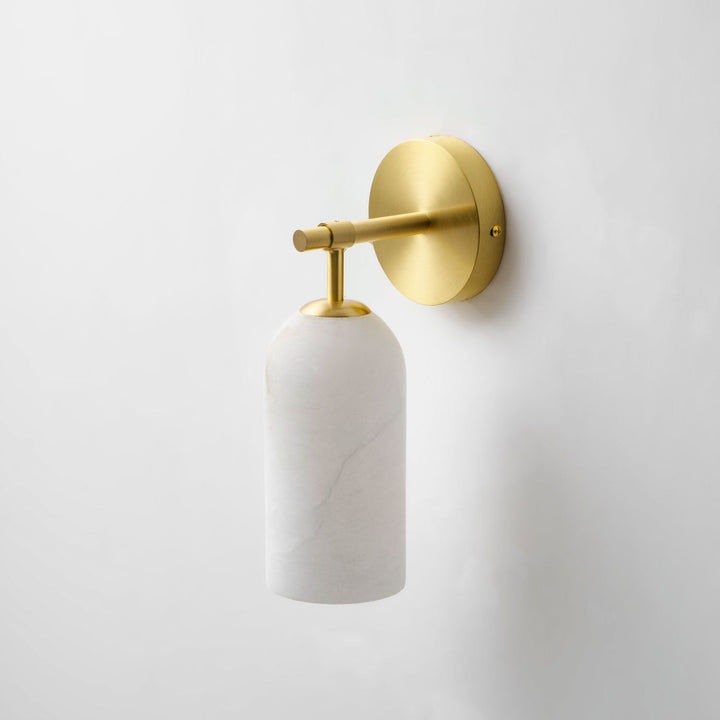 Pillar Alabaster Wall Sconce