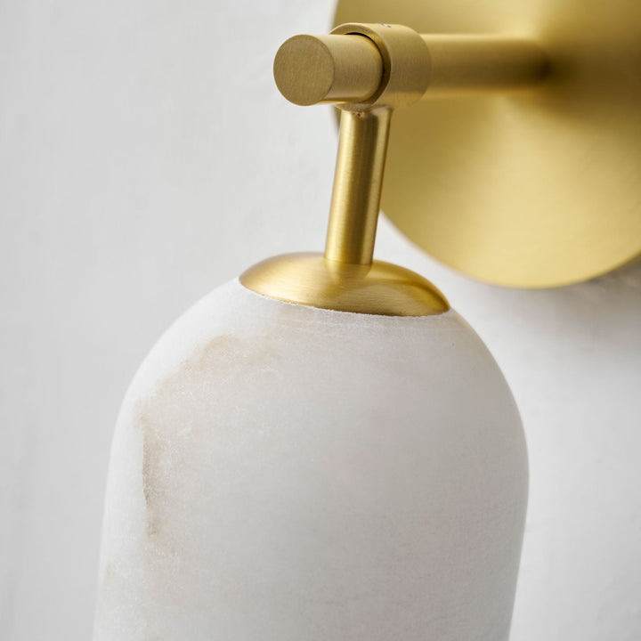 Pillar Alabaster Wall Sconce